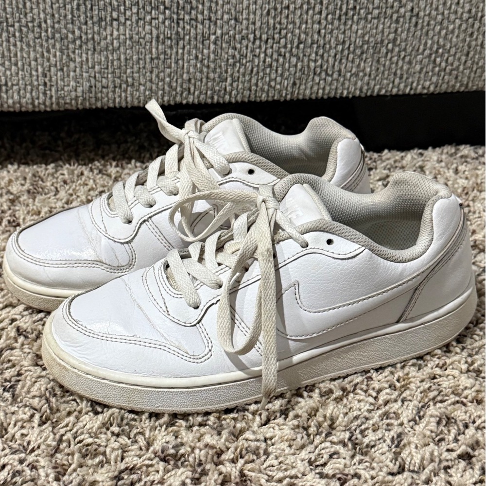 Nike Court Borough Low 2 Womens White Sneakers AQ1779-100 Size 6